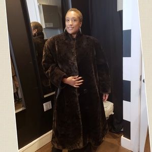 **SOLD** Vintage Brown Faux Fur coat by Kent USA